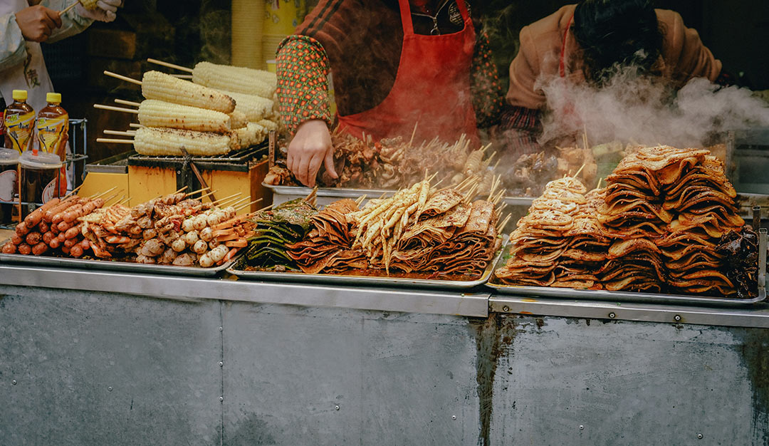 a street food vendor